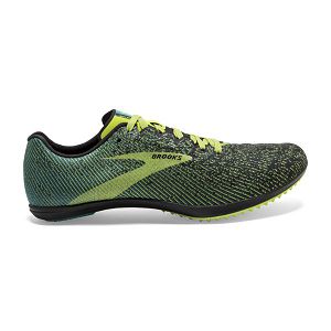 Brooks Mach 19 Spikeless Racing Shoes - Mens, Black/Yellow/Green | IE-OKB023476